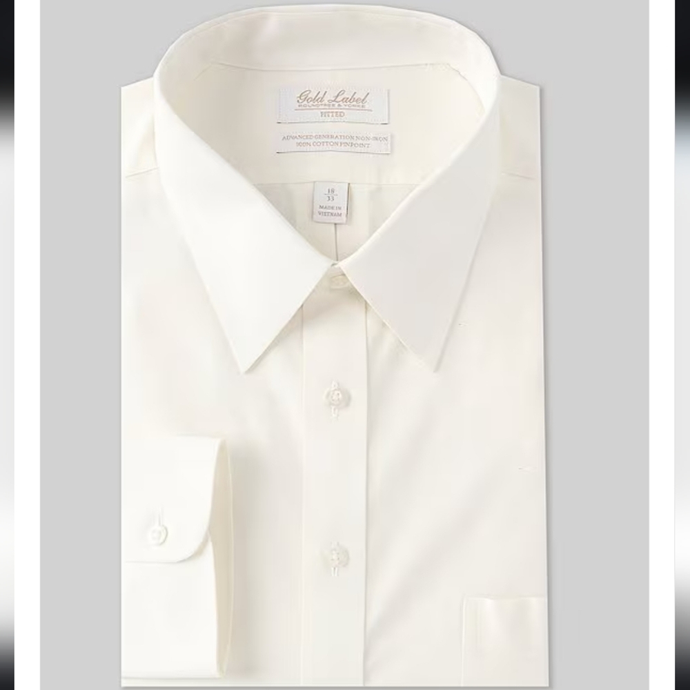 Gold label ivory dress shirt